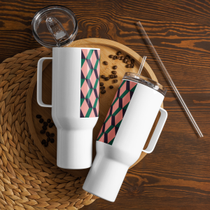 Travel mug with a handle