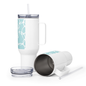 Travel mug with a handle