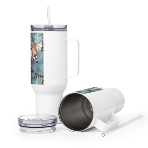 Travel mug with a handle