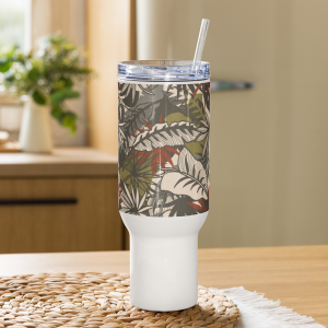 Travel mug with a handle