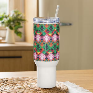 Travel mug with a handle