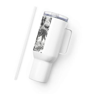 Travel mug with a handle